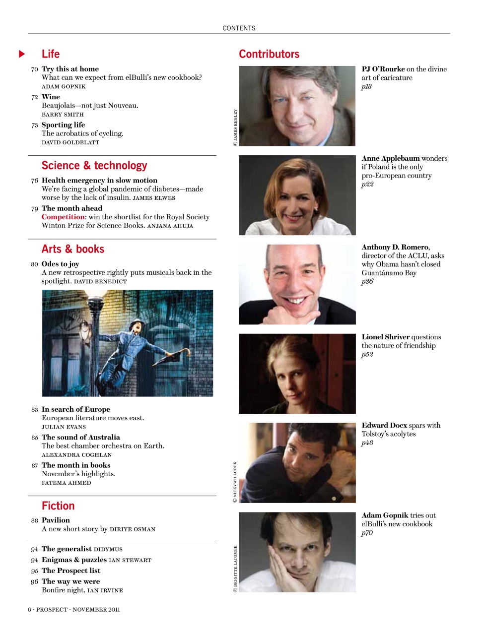 Prospect Magazine Preview Pages