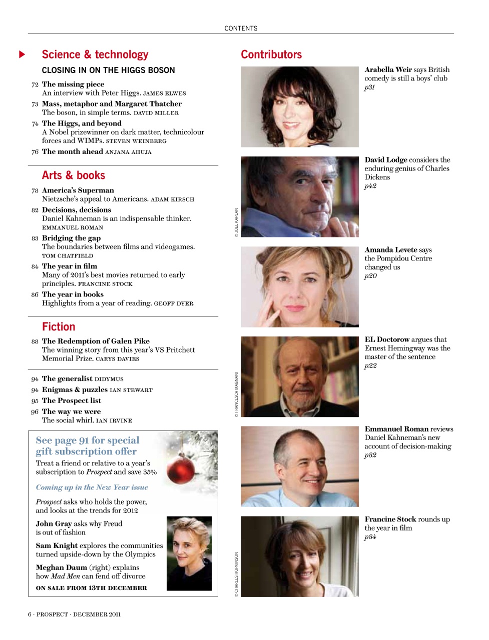 Prospect Magazine Preview Pages