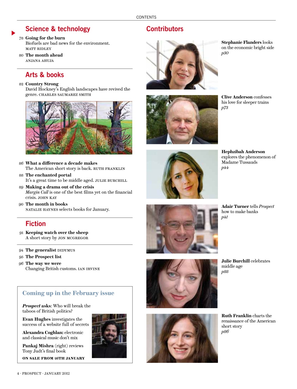 Prospect Magazine Preview Pages