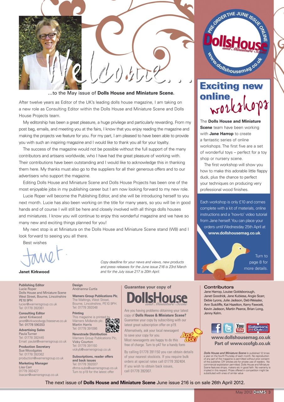 Dolls House and Miniature Scene Preview Pages