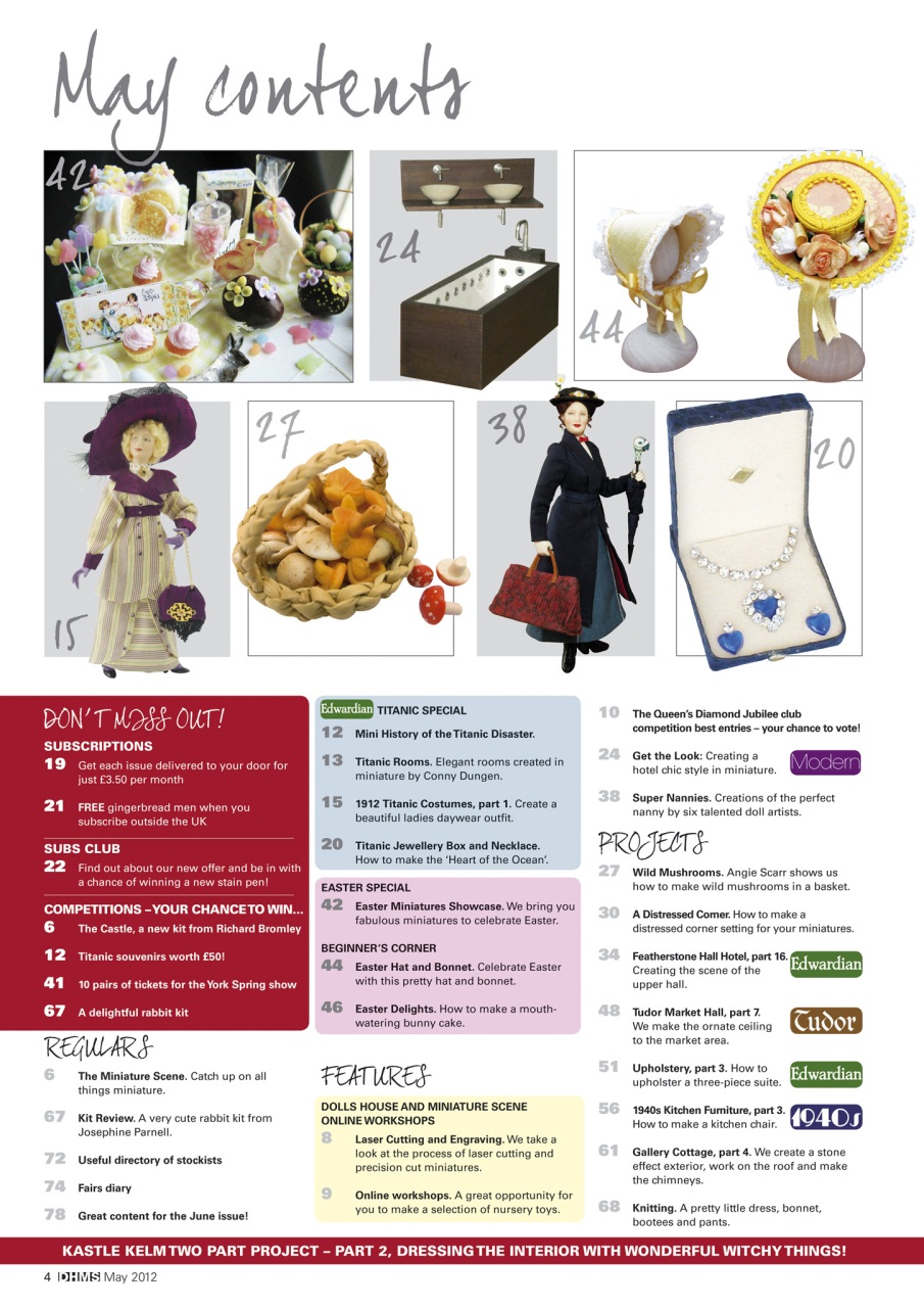 Dolls House and Miniature Scene Preview Pages