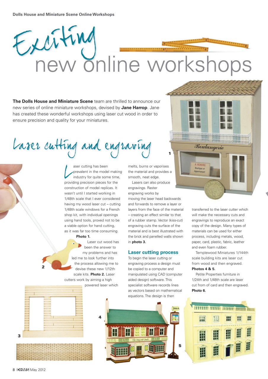 Dolls House and Miniature Scene Preview Pages