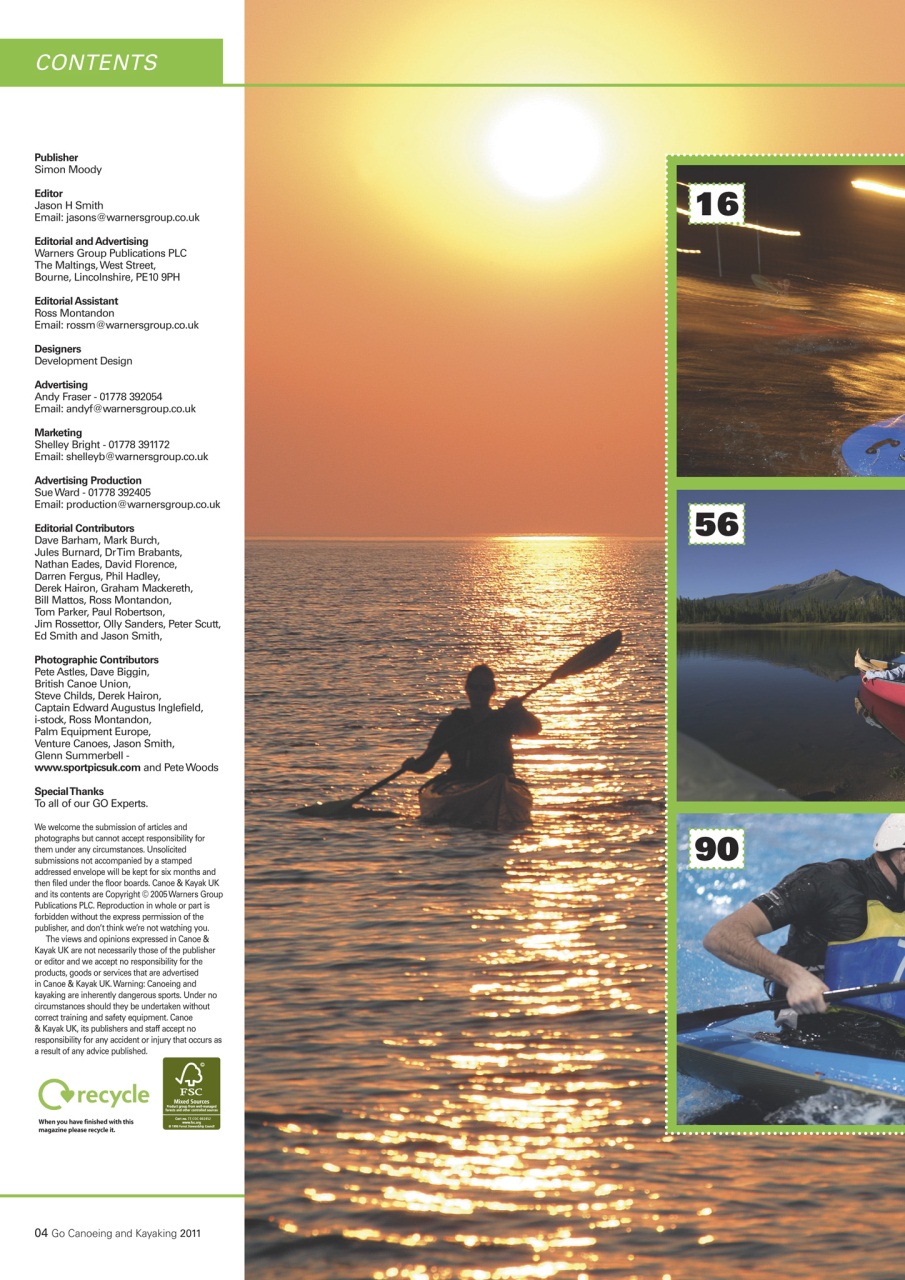 Go Canoeing and Kayaking Preview Pages