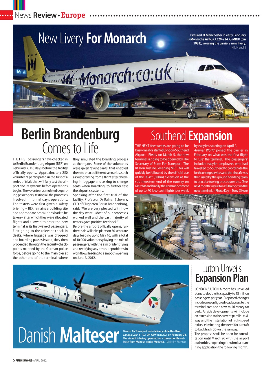 Airliner World Preview Pages
