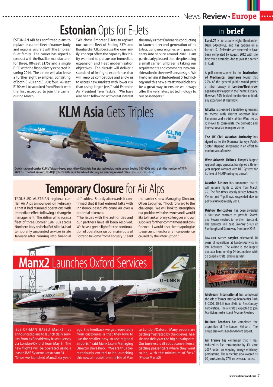 Airliner World Preview Pages