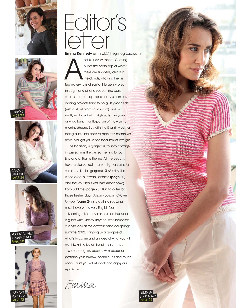 Knitting Preview Pages