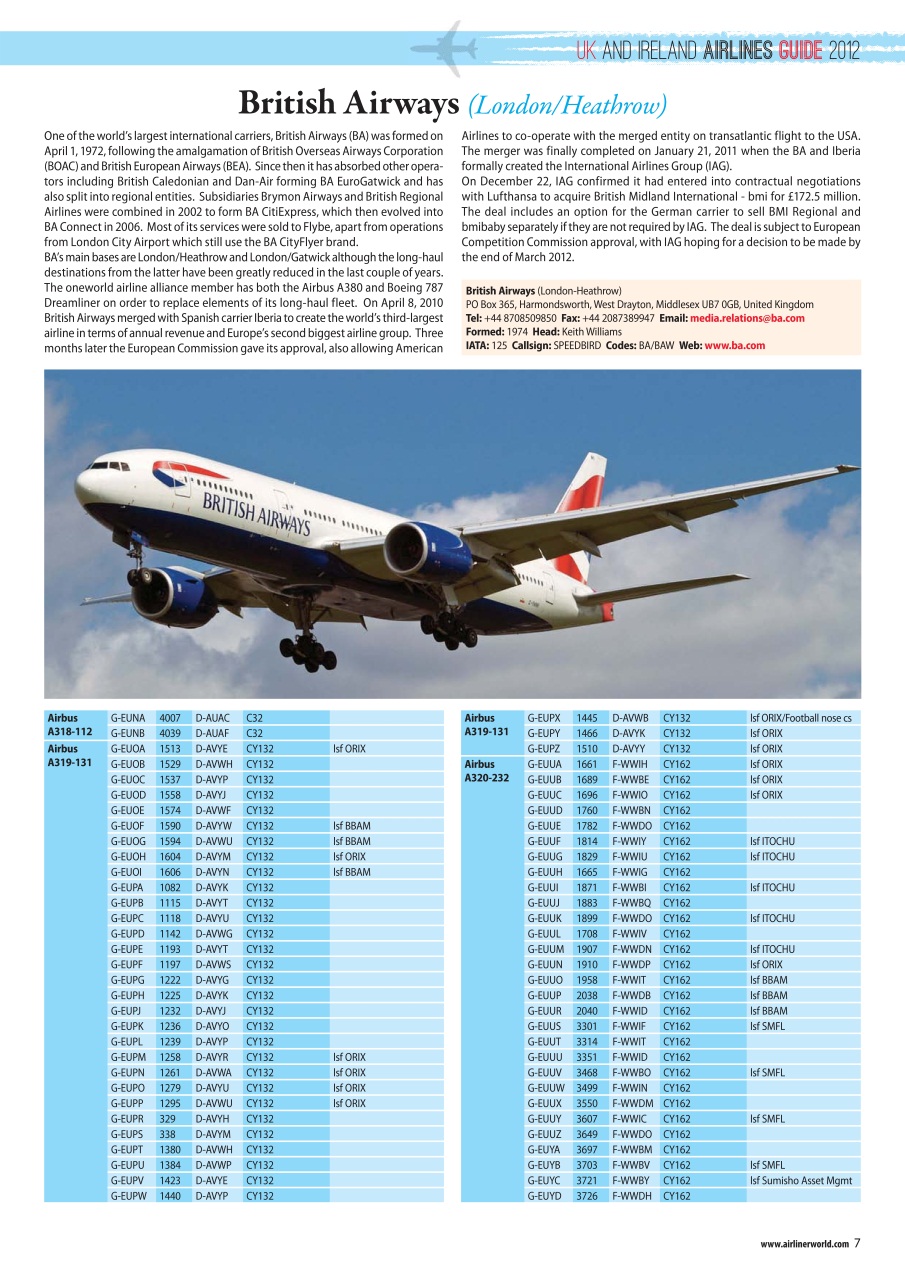 Airliner World Preview Pages
