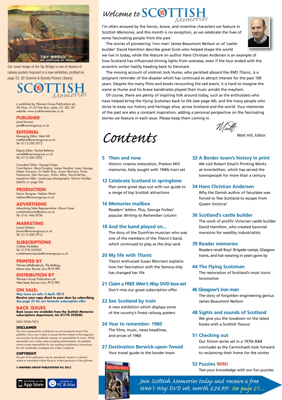 Scottish Memories Preview Pages