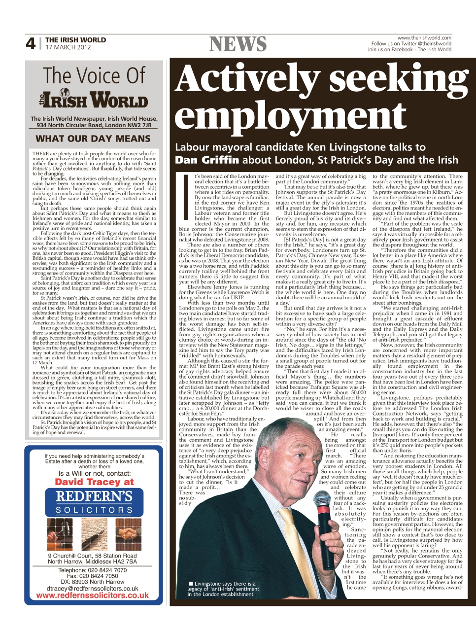 Irish World Preview Pages