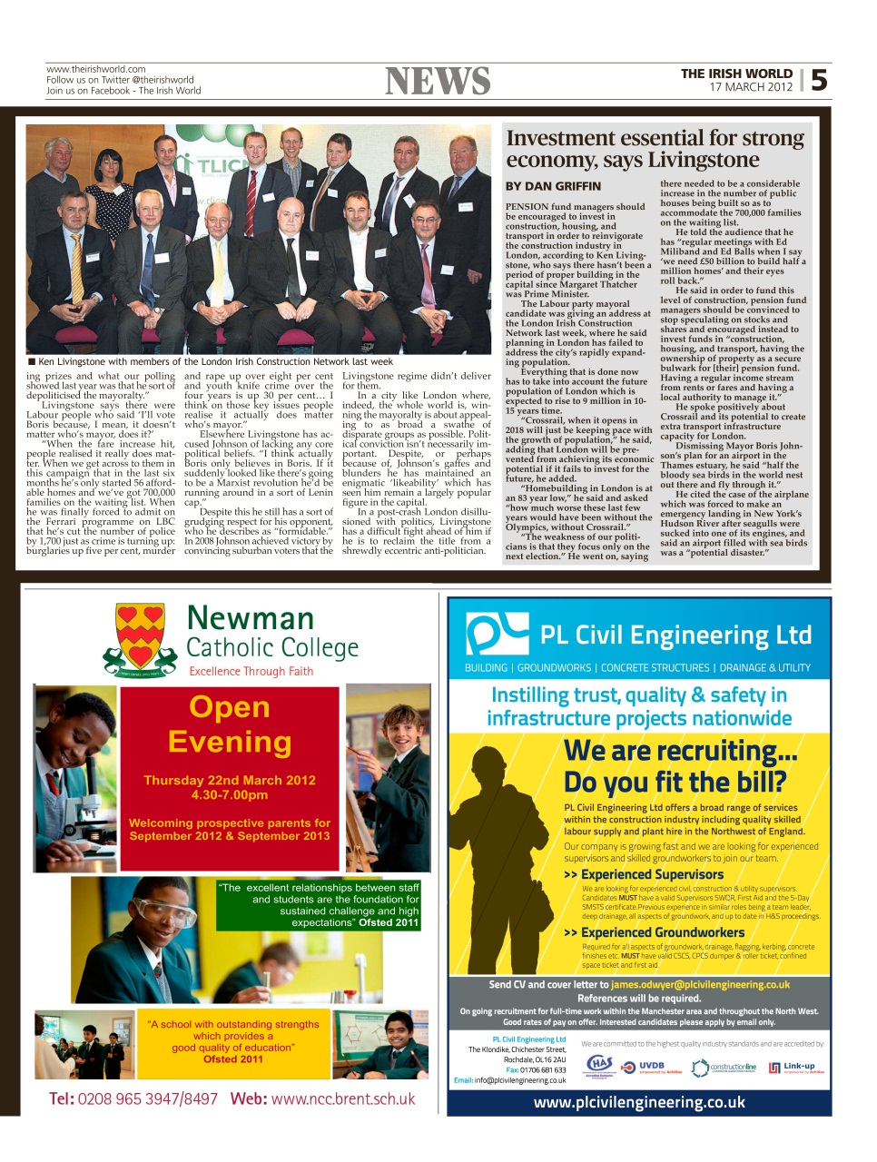 Irish World Preview Pages