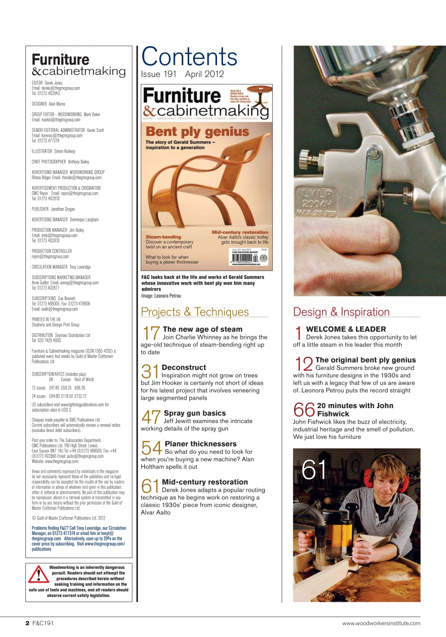 Furniture & Cabinetmaking Preview Pages