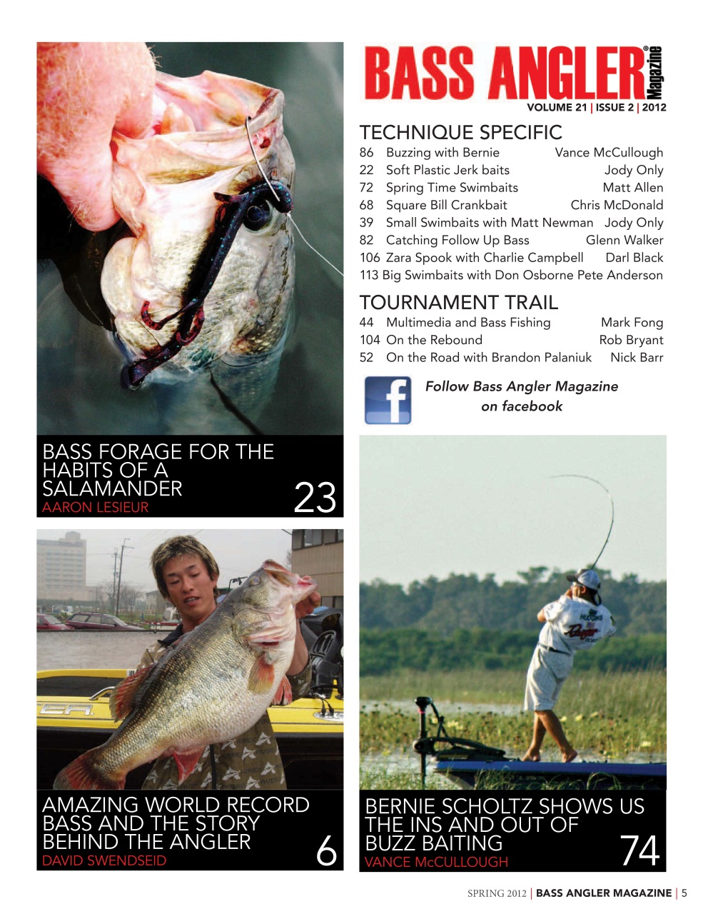 BASS ANGLER MAGAZINE Preview Pages
