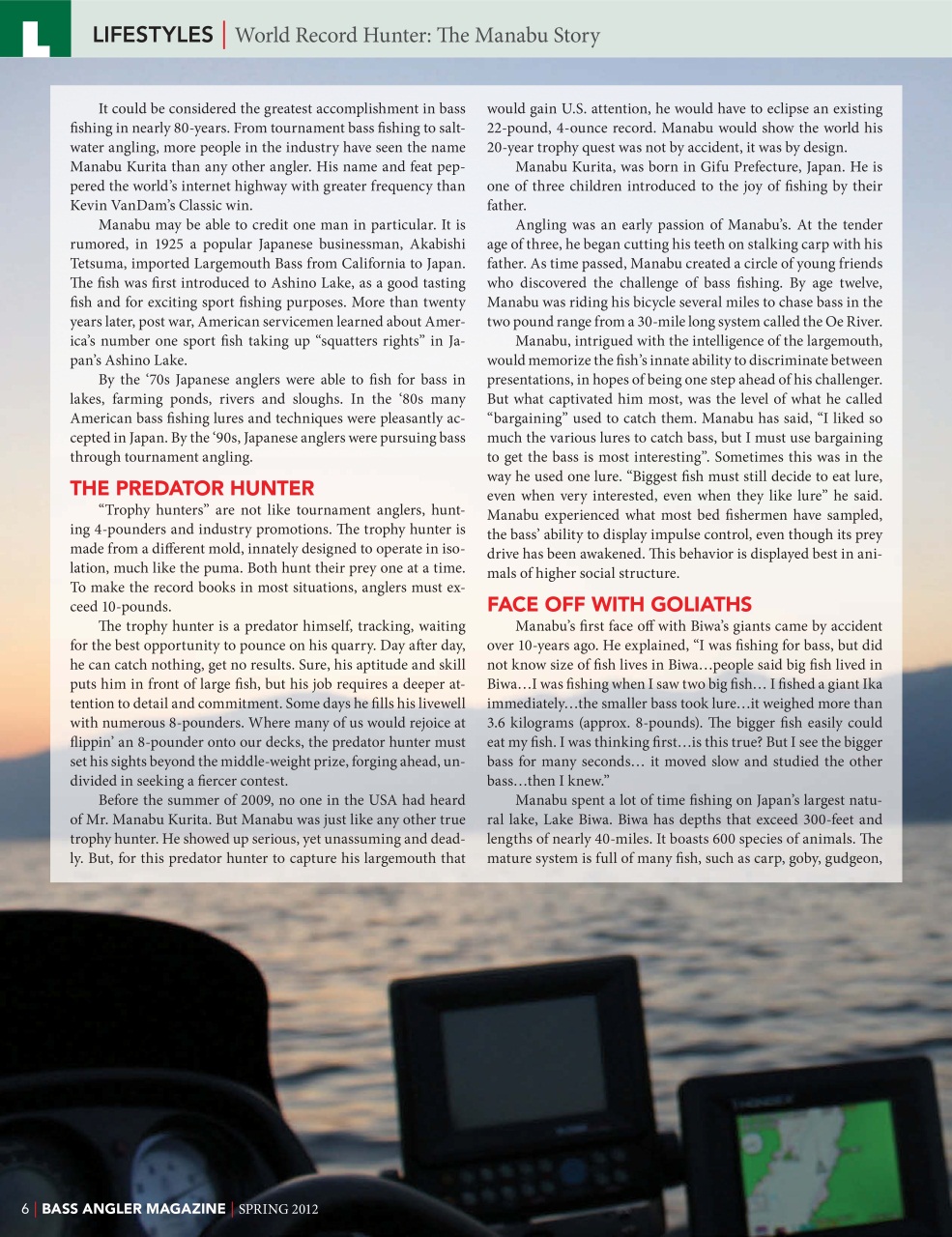 BASS ANGLER MAGAZINE Preview Pages