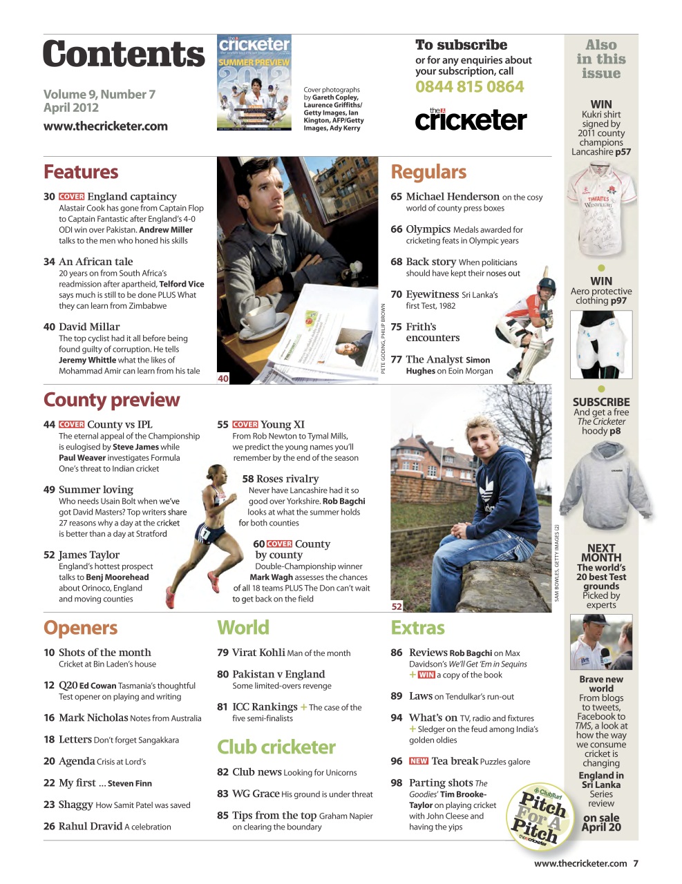 The Cricketer Magazine Preview Pages