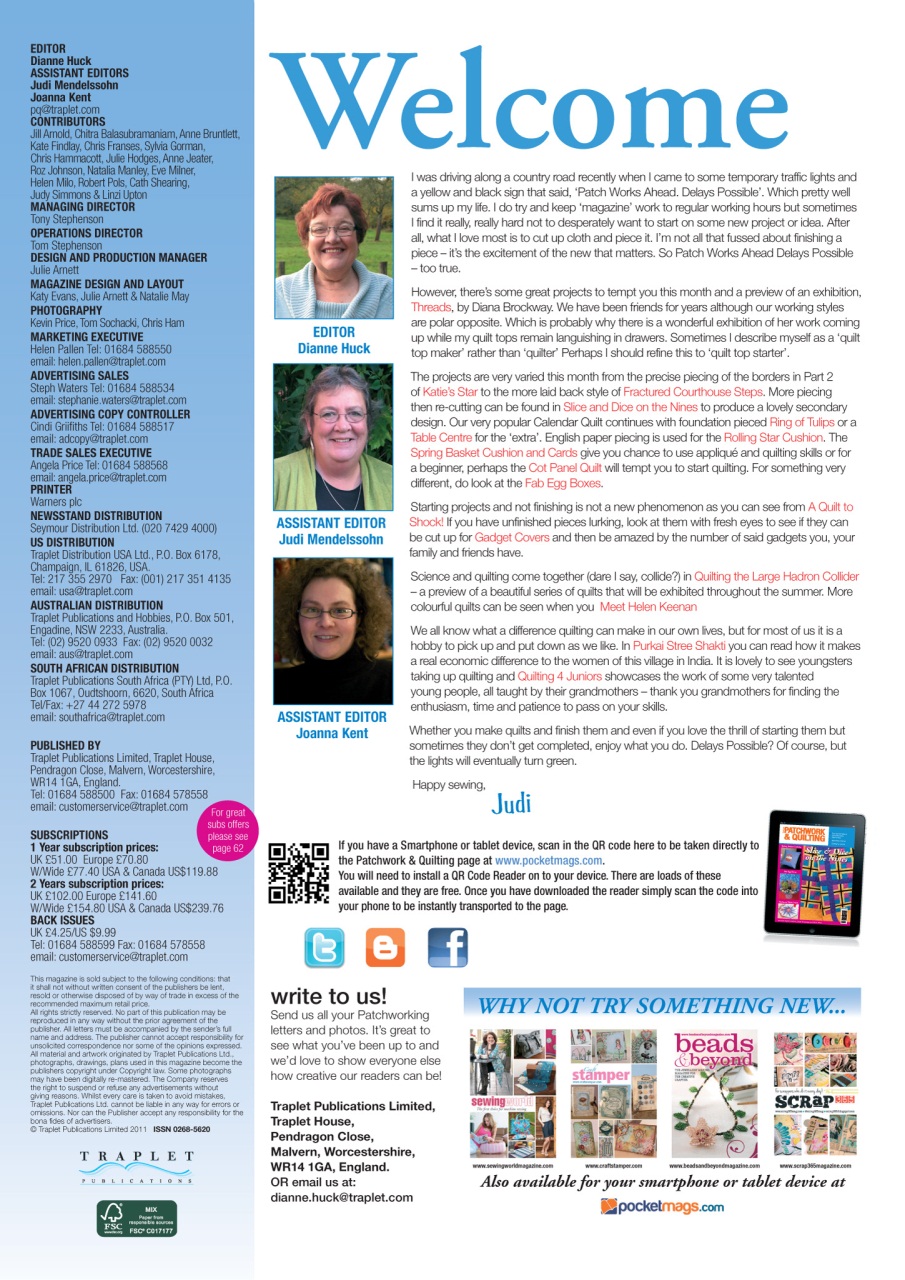 Patchwork and Quilting Preview Pages