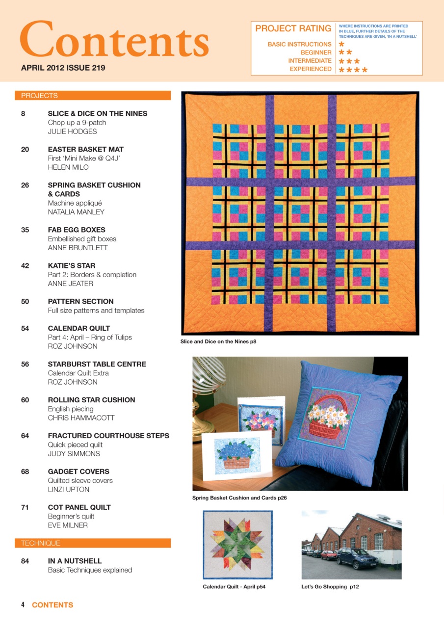 Patchwork and Quilting Preview Pages