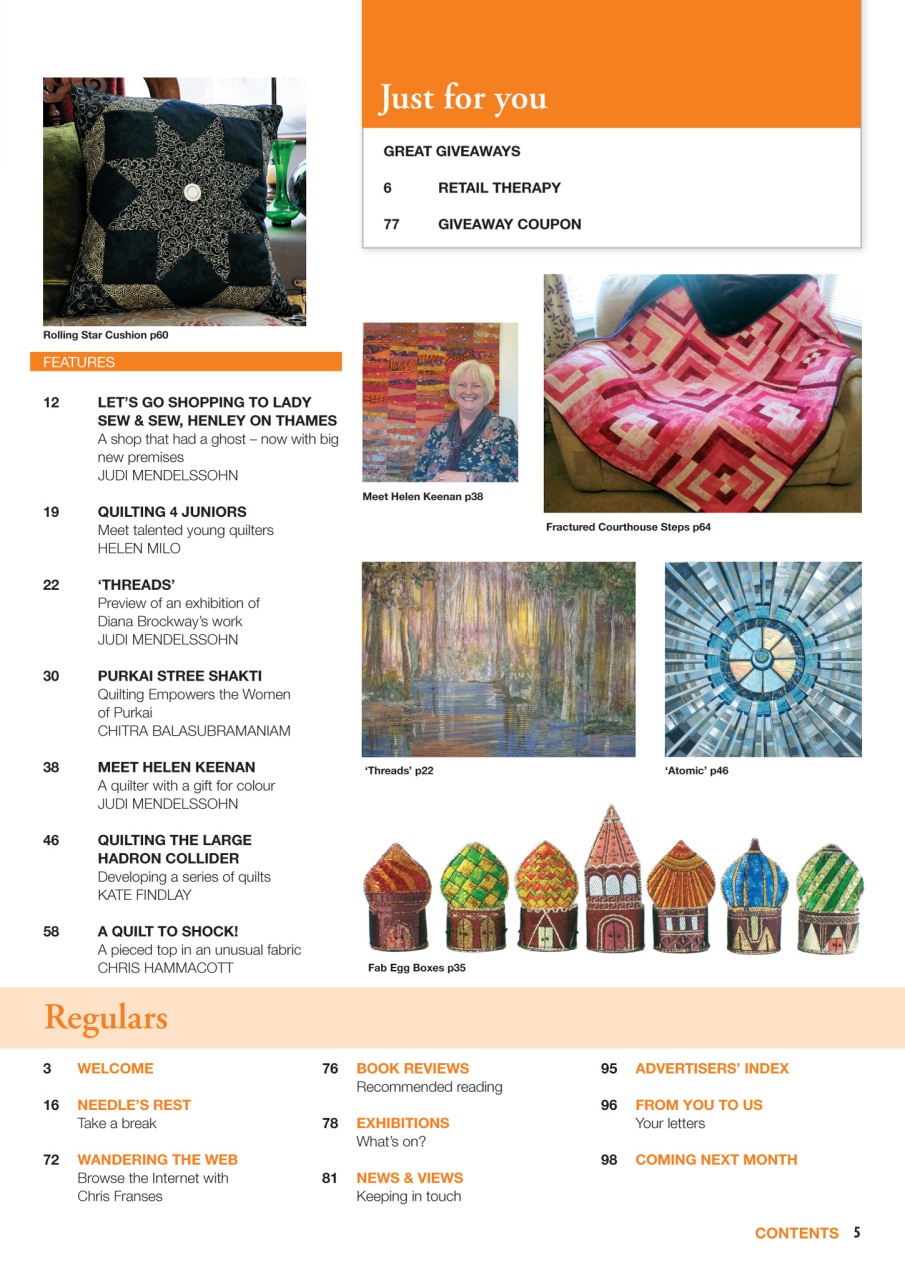 Patchwork and Quilting Preview Pages