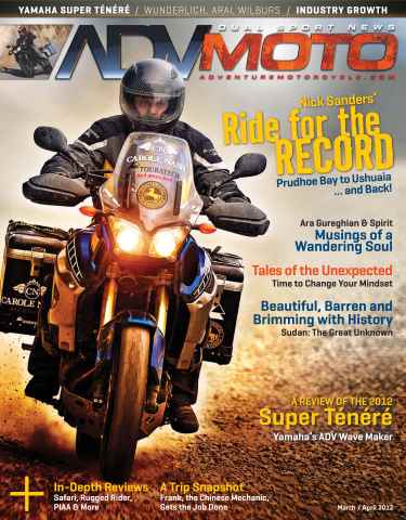 Adventure Motorcycle issue March-April 2012