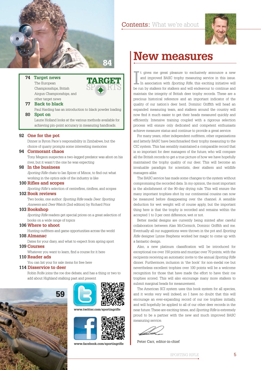 Sporting Rifle Preview Pages