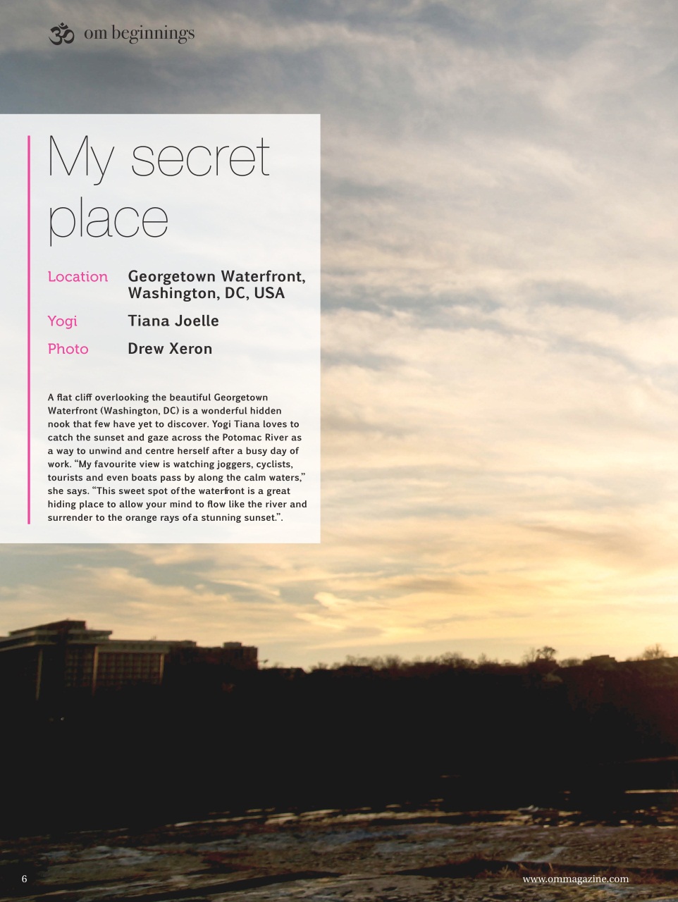 OM Yoga Magazine Preview Pages