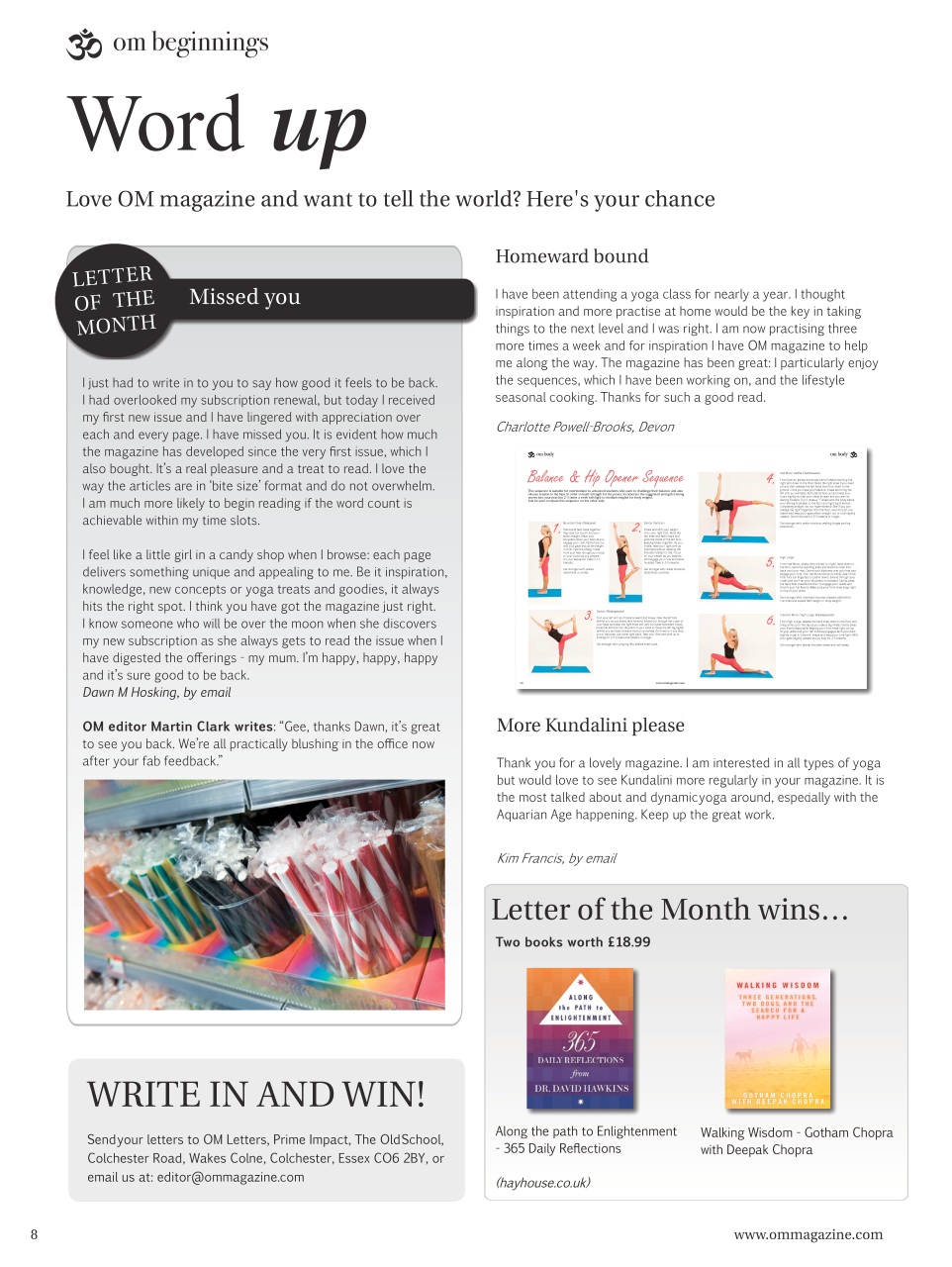 OM Yoga Magazine Preview Pages