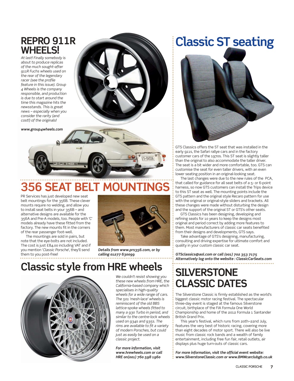 Classic Porsche Preview Pages