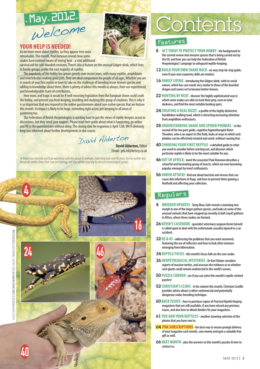 Practical Reptile Keeping Preview Pages