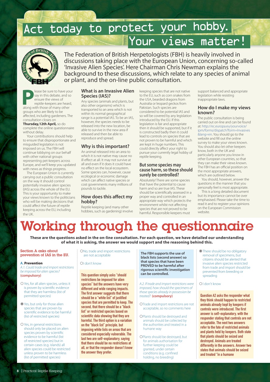 Practical Reptile Keeping Preview Pages