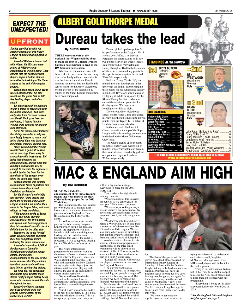 League Express Preview Pages