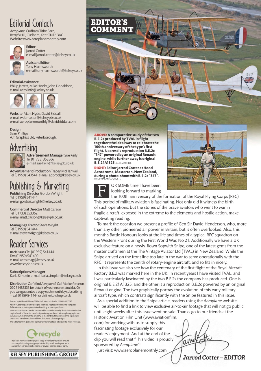 Aeroplane Preview Pages