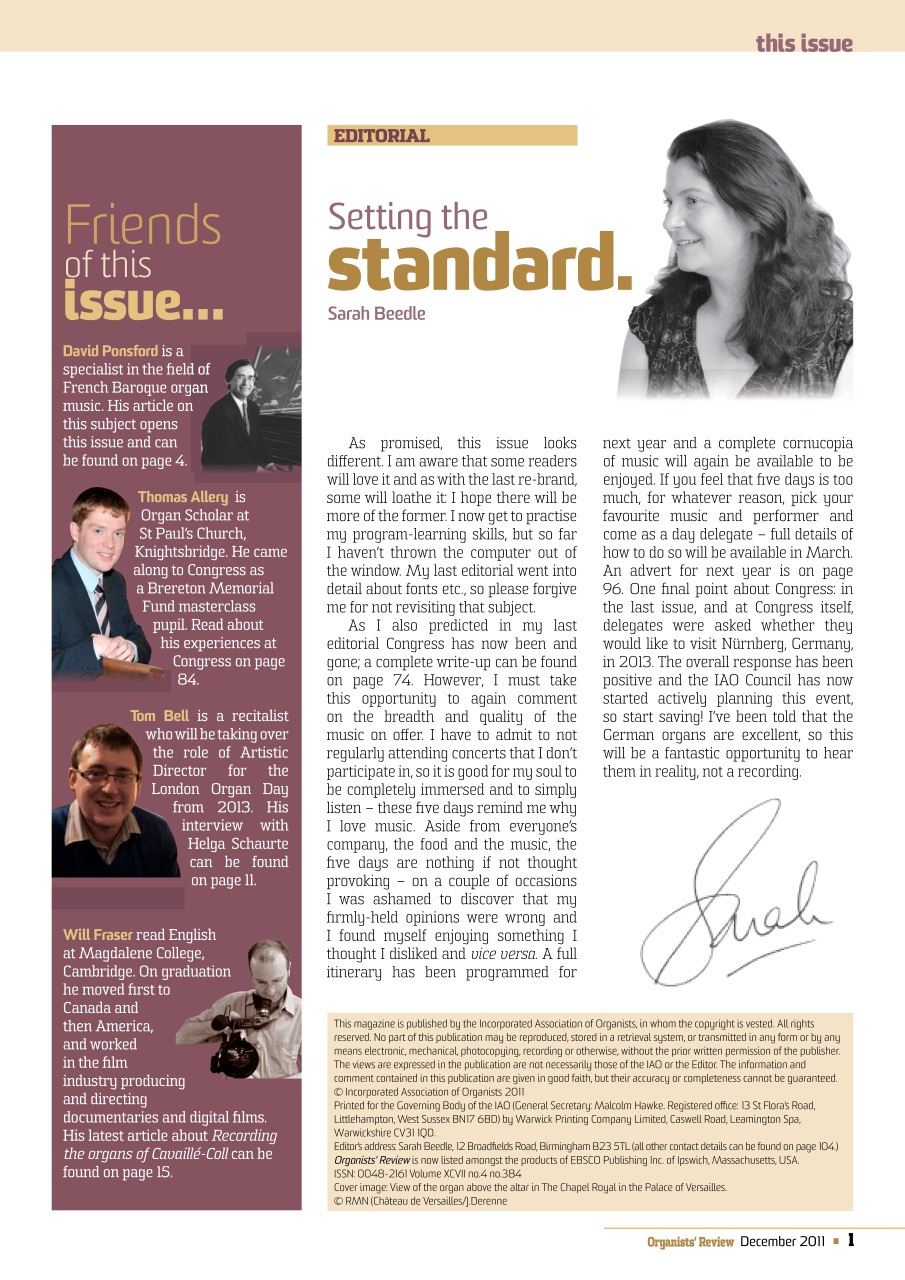 Organists' Review Preview Pages