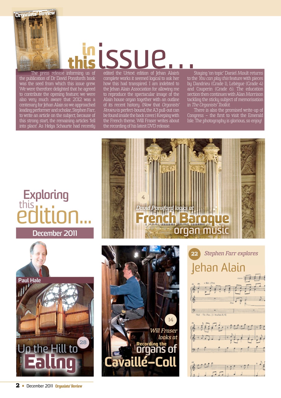 Organists' Review Preview Pages