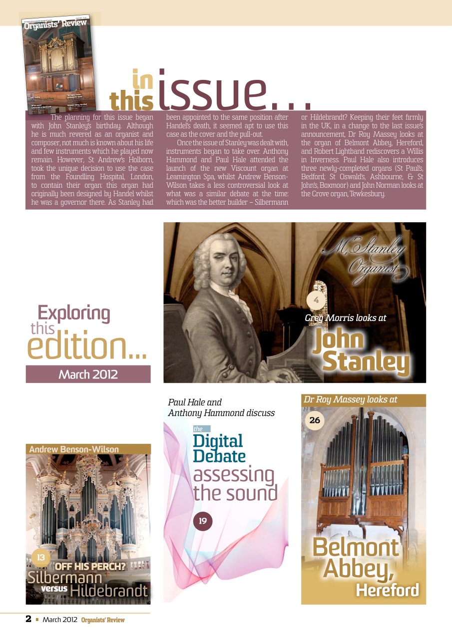 Organists' Review Preview Pages
