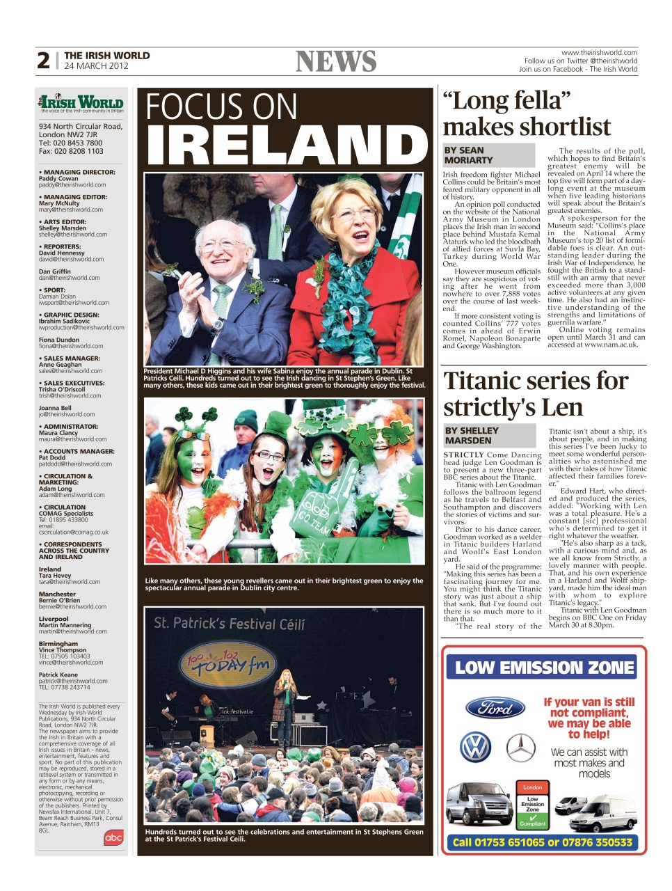 Irish World Preview Pages