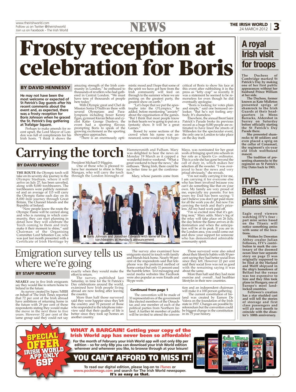 Irish World Preview Pages