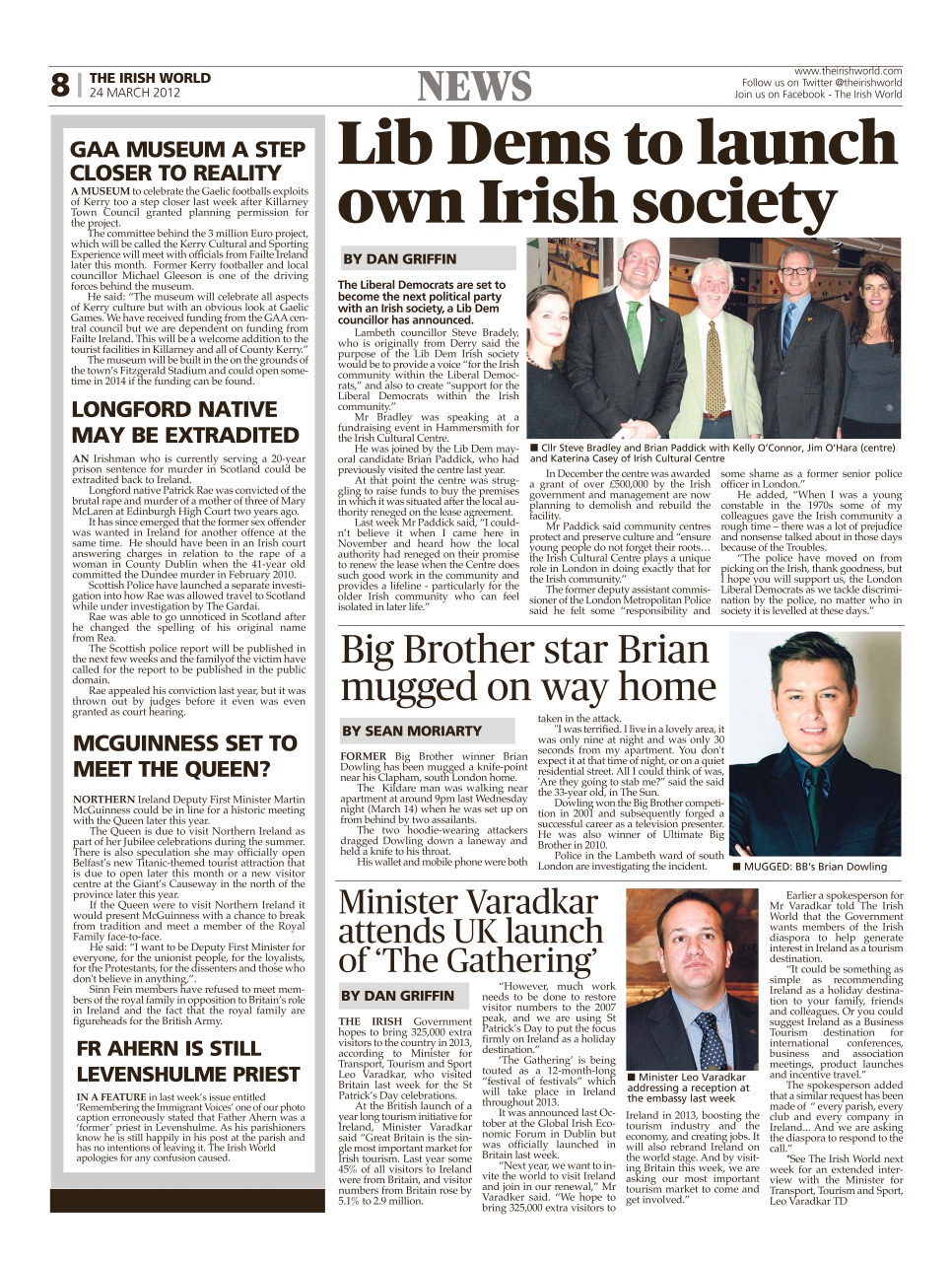 Irish World Preview Pages