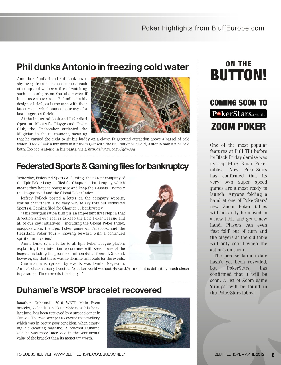 Bluff Europe Preview Pages