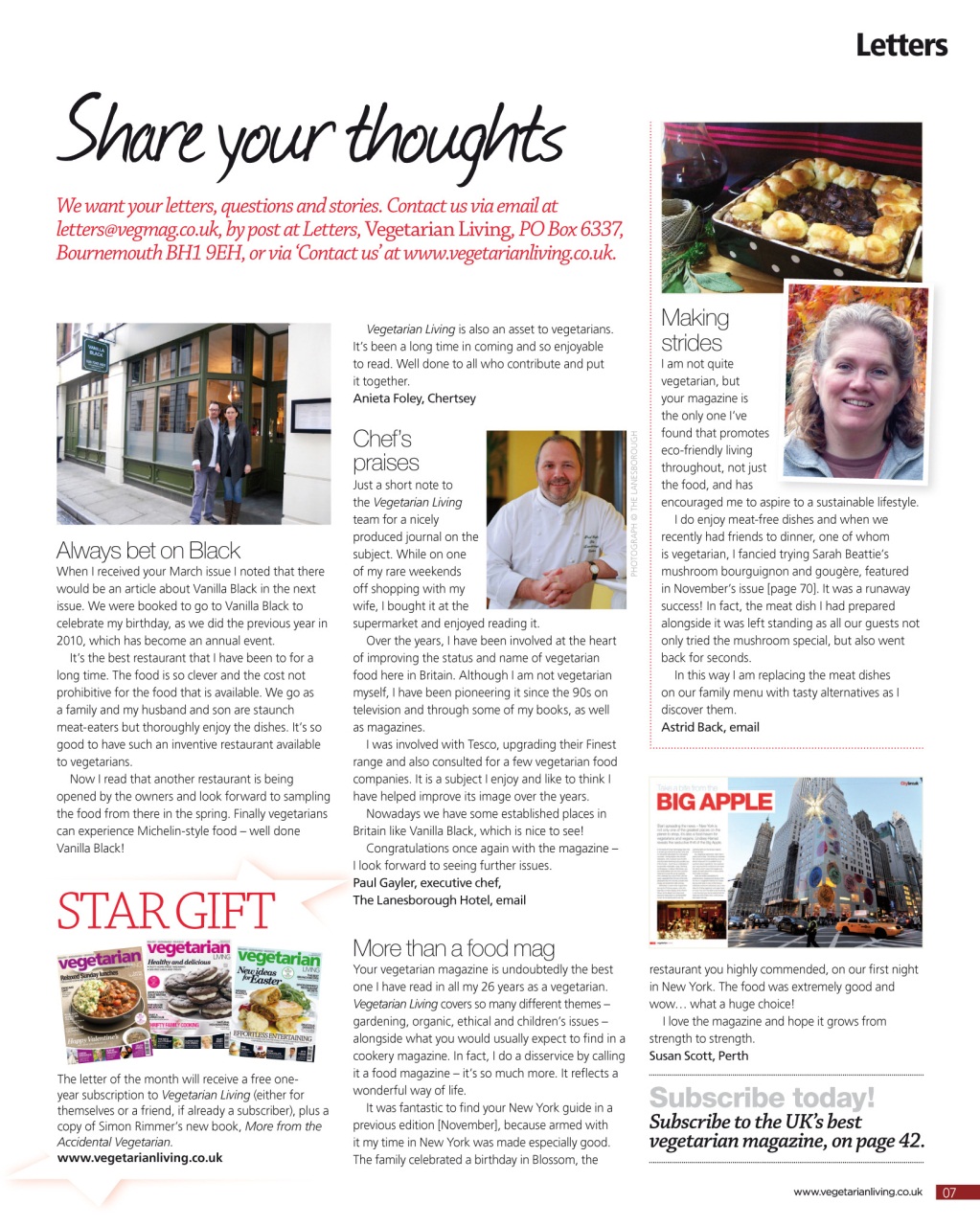 Vegetarian Living Preview Pages