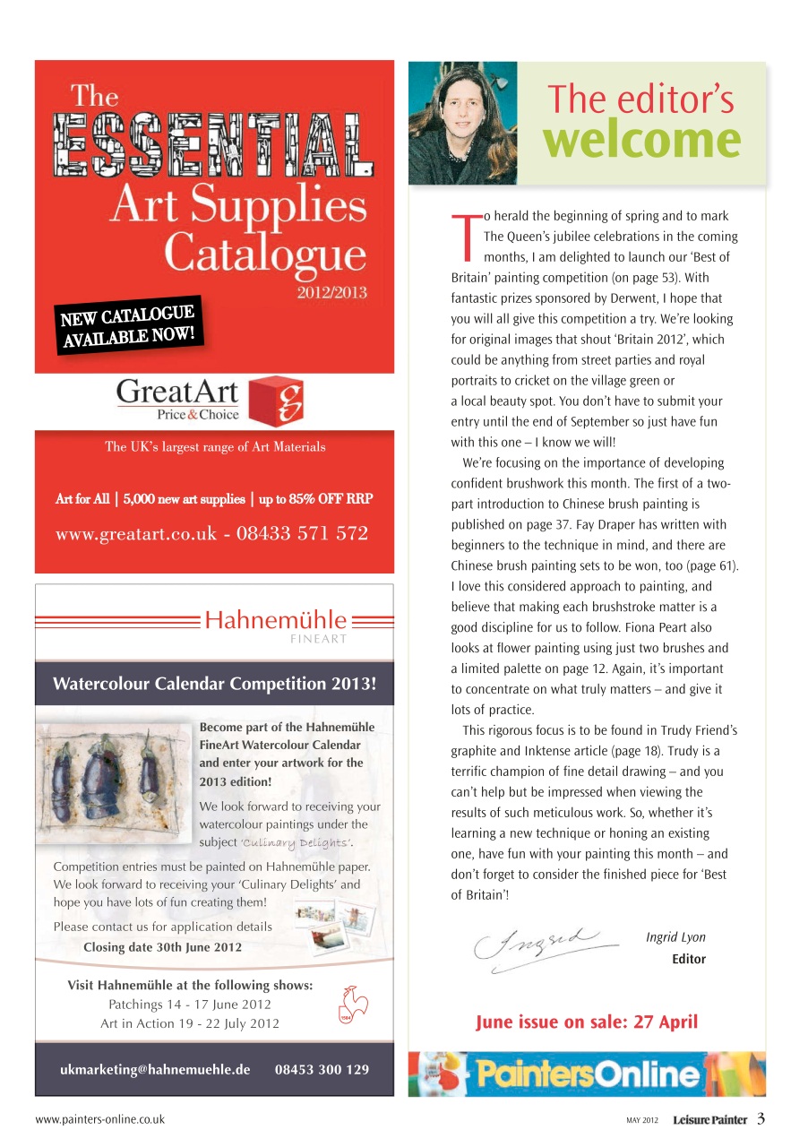 Leisure Painter & The Artist Preview Pages