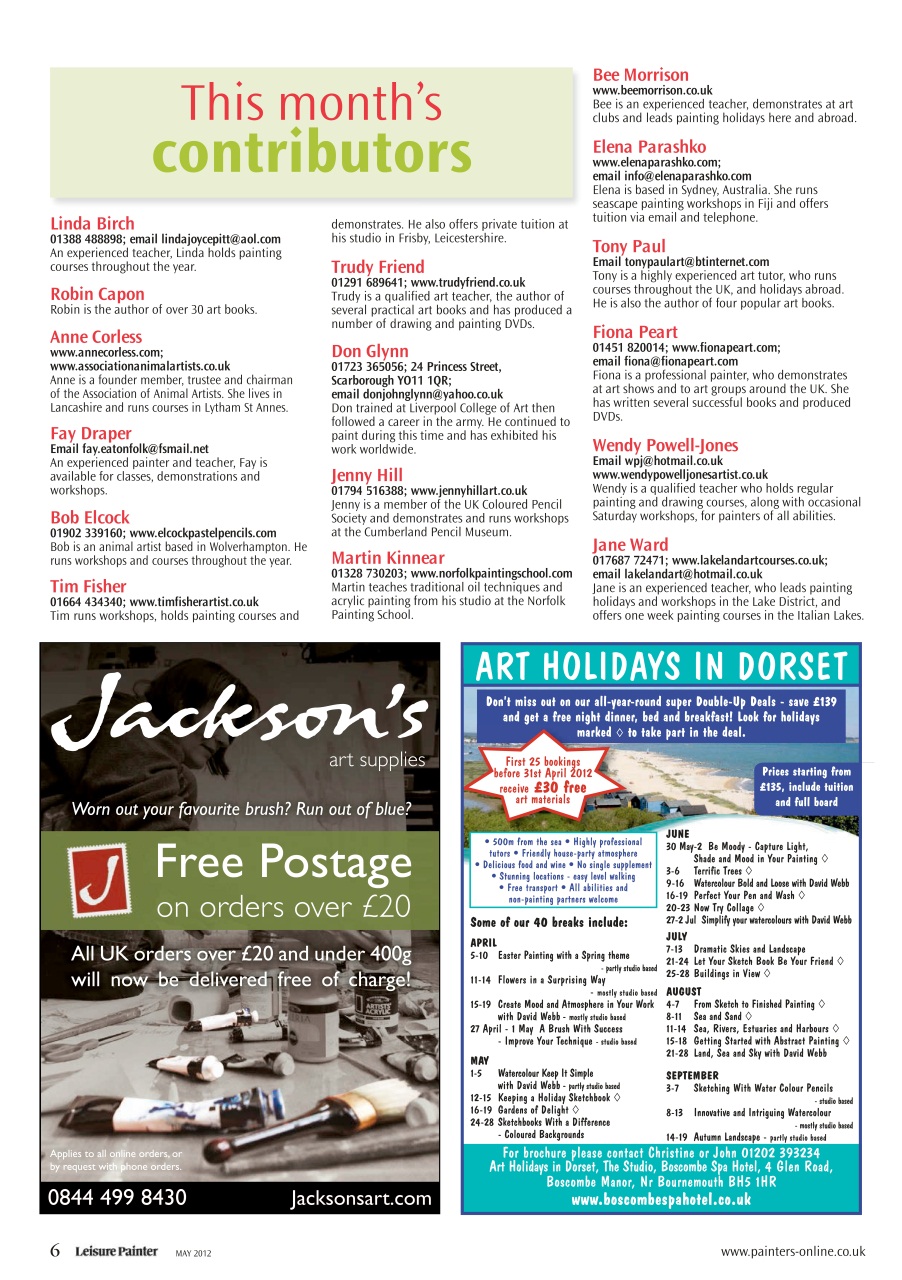 Leisure Painter & The Artist Preview Pages