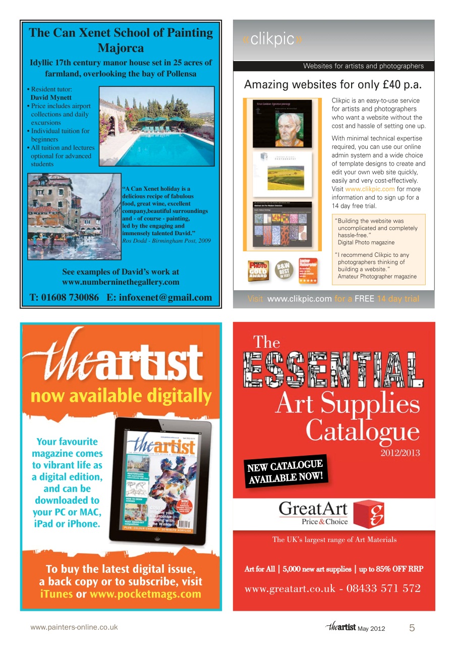 The Artist Preview Pages