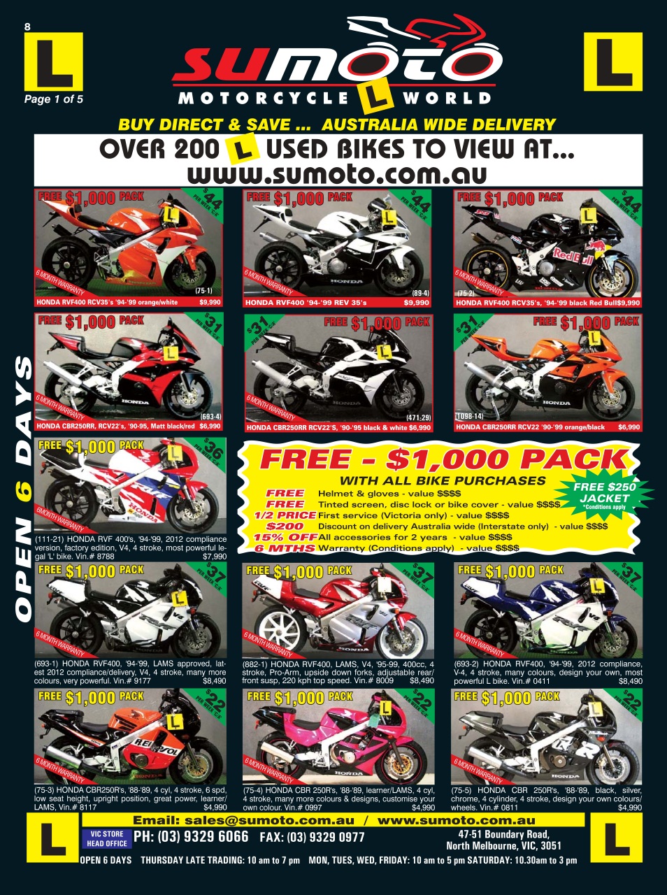 JUST BIKES Preview Pages