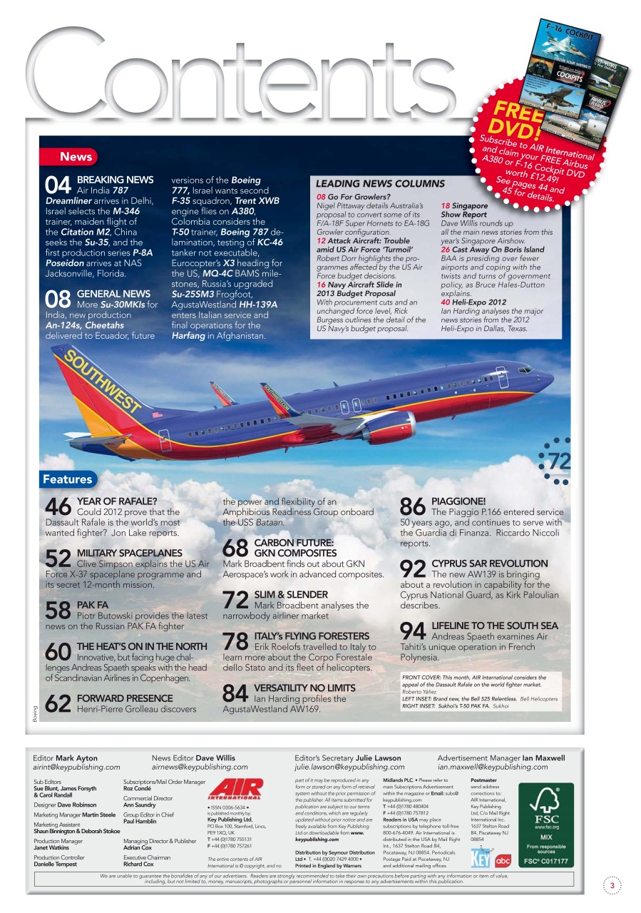 AIR International Preview Pages