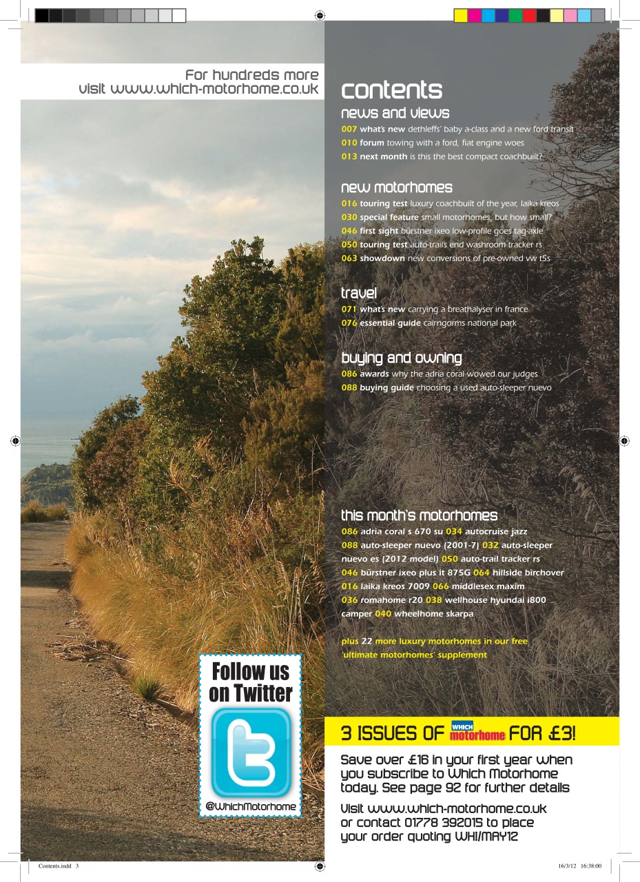 What Motorhome magazine Preview Pages