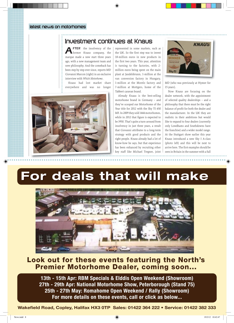 What Motorhome magazine Preview Pages