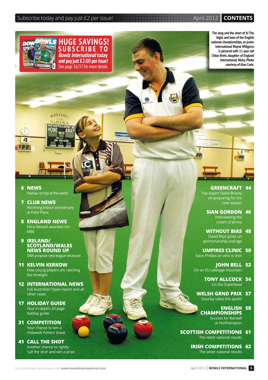 Bowls International Preview Pages