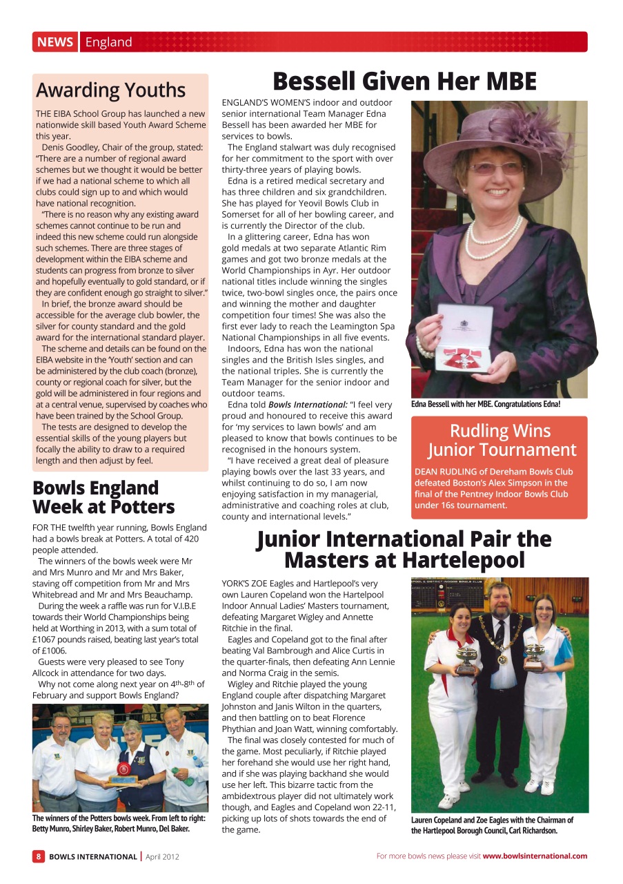 Bowls International Preview Pages