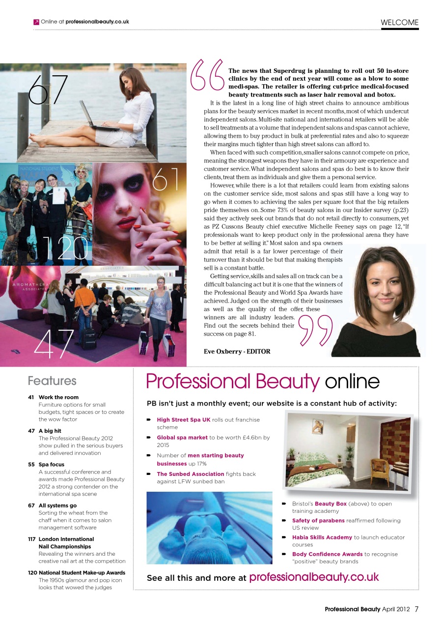 Professional Beauty Preview Pages
