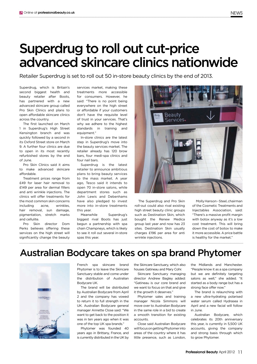 Professional Beauty Preview Pages