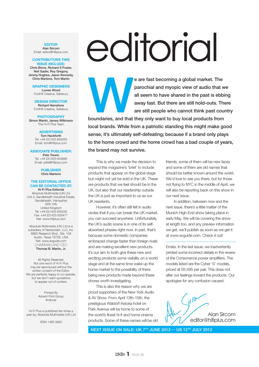 hi-fi+ Global Network Preview Pages